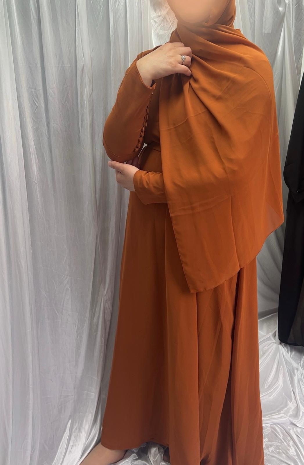 range chiffon dress